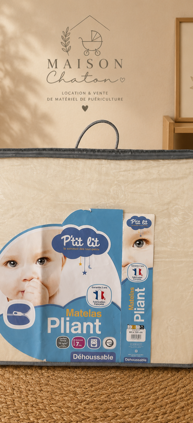 Matelas pour lit parapluie P’tit lit d'occasion — Maison Chaton